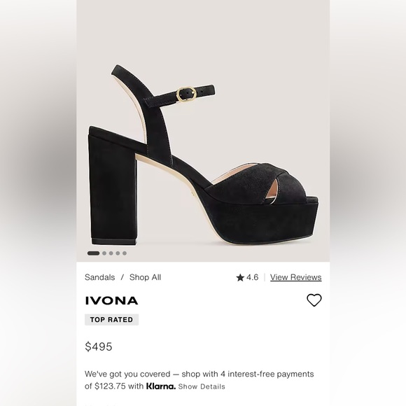 STUART WIETZMAN LADIES BLACK SUEDE IVONA SHOES-9.5M - Picture 12 of 12